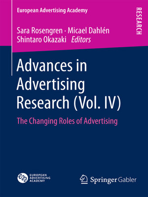 cover image of Advances in Advertising Research (Volume IV)